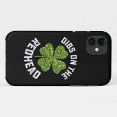 Coques Case-Mate iPhone Droit sur la rousse Shamrock de la Saint-Patrick (Dos (Horizontal))