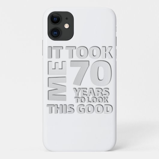 Coques Case-Mate iPhone Drôle 70 ans disant citation (Dos)