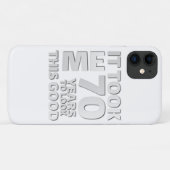 Coques Case-Mate iPhone Drôle 70 ans disant citation (Dos (Horizontal))