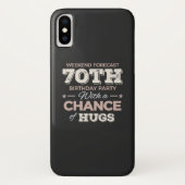 Coques Case-Mate iPhone Drôle 70ème anniversaire de dire (Dos)