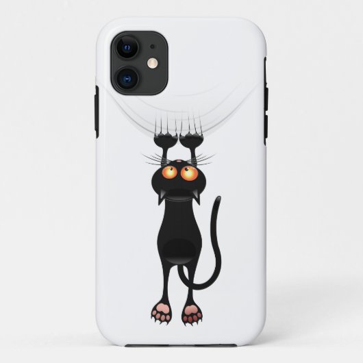 Coques Case-Mate iPhone Drôle Accrocher sur le chat (Dos)