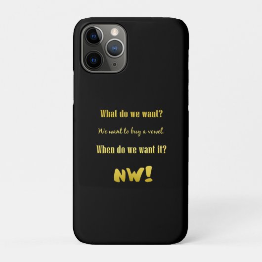 Coques Case-Mate iPhone Drôle Acheter une voyelle — Maintenant ! (Dos)