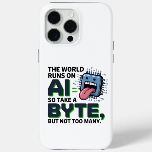 Coques Case-Mate iPhone Drôle AI Byte Citation - Geek technique Humour (Verso)