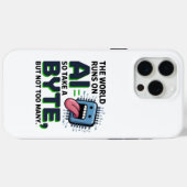 Coques Case-Mate iPhone Drôle AI Byte Citation - Geek technique Humour (Verso (horizontal))