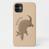 Coques Case-Mate iPhone Drôle armadillo joyeux dessin animé (Dos)
