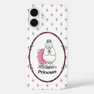 Coques iPhone 16 Drôle Ballet Ballerina Princess Poodle Dog (blanc)