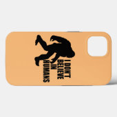Coques Case-Mate iPhone Drôle Bigfoot-Je ne crois pas aux humains (Verso (horizontal))