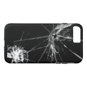 Coques Case-Mate iPhone Drôle Blague de verre brisé (Dos (Horizontal))