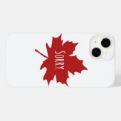 Coques Case-Mate iPhone Drôle Canadien (Verso (horizontal))