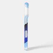 Coques Case-Mate iPhone Drôle Carton d'Oiseaux Bleus (Verso / Droite)