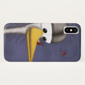 Coques Case-Mate iPhone Drôle Cartoon Egret (Dos (Horizontal))