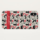 Coques Case-Mate iPhone Drôle chatons Cute chatons Portant le chapeau du P (Dos (Horizontal))