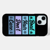 Coques Case-Mate iPhone Drôle Cheveux de bateau ne se soucient pas de bate (Verso (horizontal))