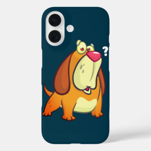 Coques iPhone 16 Drôle chien de dessin