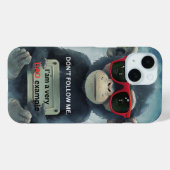 Coques Case-Mate iPhone Drôle Chimpanzé : ne me suivez pas (Verso (horizontal))