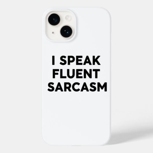 Coques Case-Mate iPhone : Drôle Citation Téléphone - Je Parle Fluent Sarca (Verso)
