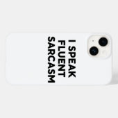 Coques Case-Mate iPhone : Drôle Citation Téléphone - Je Parle Fluent Sarca (Verso (horizontal))