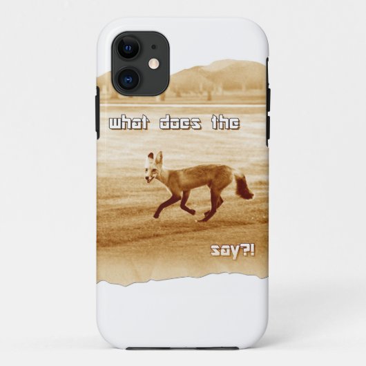 Coques Case-Mate iPhone drôle de ce que dit le renard (Dos)