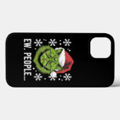 Coques Case-Mate iPhone Drôle de chat de Noël Ew personnes amateurs de cha (Verso (horizontal))