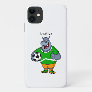 Case-Mate iPhone Case Drôle de joueur de football hippo dessin humoristi