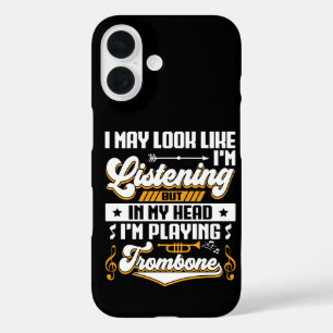 Coques iPhone 16 Drôle d'écoute Dans ma tête je joue de mon trombon