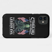 Coques Case-Mate iPhone Drôle d'élection 2024 Cthulhu pour président (Dos (Horizontal))