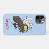 Coques Case-Mate iPhone Drôle dessin animé d'insecte de la mouche à cheval (Dos (Horizontal))