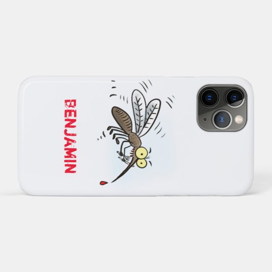 Coques Case-Mate iPhone Drôle dessin d'insecte moustique (Dos (Horizontal))