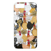 Coques Case-Mate iPhone Drôle dessin main poulets de dessin (Dos)