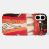 Coques Case-Mate iPhone Drôle effrayant Langue bizarre asiatique Halloween (Verso (horizontal))