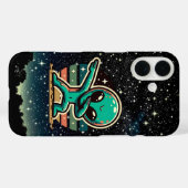 Coques Case-Mate iPhone Drôle Extraterrestrial Alien Dabbing (Verso (horizontal))