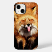 Coques Case-Mate iPhone Drôle Fox Sticking It's Tongue Out (Verso)