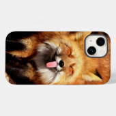 Coques Case-Mate iPhone Drôle Fox Sticking It's Tongue Out (Verso (horizontal))