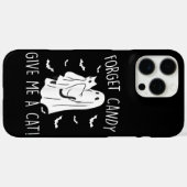 Coques Case-Mate iPhone Drôle Halloween Cat Ghost Oublier Candy Donner Moi (Verso (horizontal))