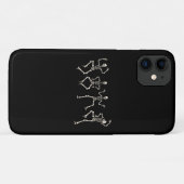 Coques Case-Mate iPhone Drôle Halloween Lover Dance avec le squelette (Dos (Horizontal))