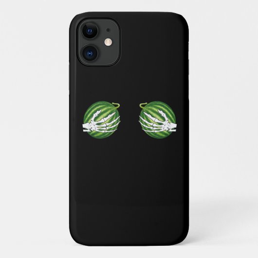 Coques Case-Mate iPhone Drôle Halloween Squelette mains tenant Melons (Dos)
