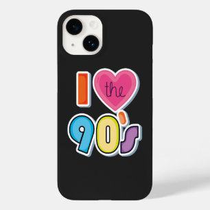 Coque Pour iPhone 14 Drôle I Love The 90's, 1990's Theme Party