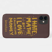 Coques Case-Mate iPhone Drôle Je Déteste Les Maths Mais J'Aime Compter Les (Dos (Horizontal))