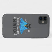 Coques Case-Mate iPhone Drôle Je n'étais pas fait pour l'hiver Mignon Chat (Dos (Horizontal))