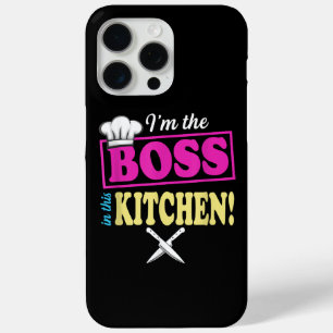 Coque iPhone 15 Pro Max Drôle Je Suis Le Patron Dans Cette Cuisine De T-Sh