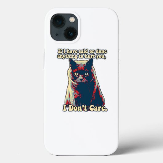 Coques Case-Mate iPhone Drôle mème de chat grincheux pour les chattes et l (Verso)