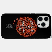 Coques Case-Mate iPhone Drôle Mignon 'Attends, Laisse-moi Réfléchir' (Verso (horizontal))