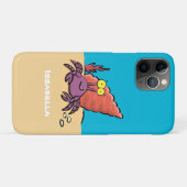 Coques Case-Mate iPhone Drôle mignon caricature pourpre crabe ermite (Dos (Horizontal))