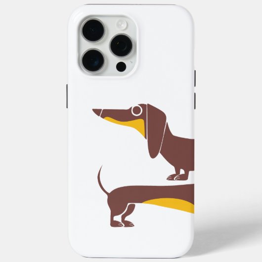 Coques Case-Mate iPhone Drôle mignon dachshund pour parent chien long (Verso)