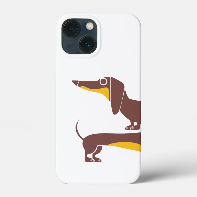 Coques Case-Mate iPhone Drôle mignon dachshund pour parent chien long (Verso)
