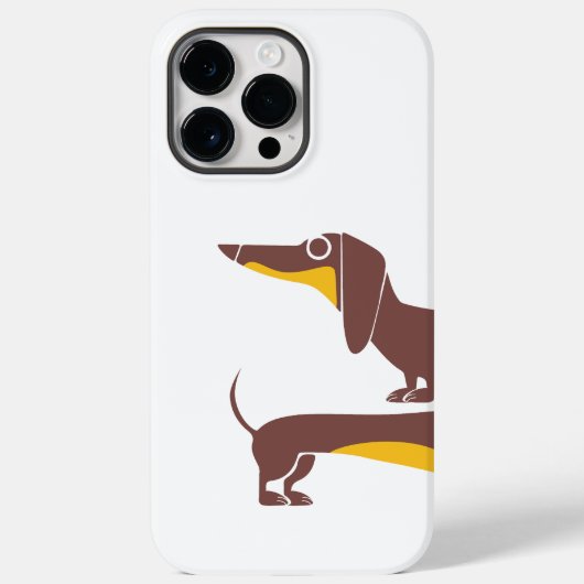 Coques Case-Mate iPhone Drôle mignon dachshund pour parent chien long (Verso)