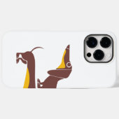 Coques Case-Mate iPhone Drôle mignon dachshund pour parent chien long (Verso (horizontal))