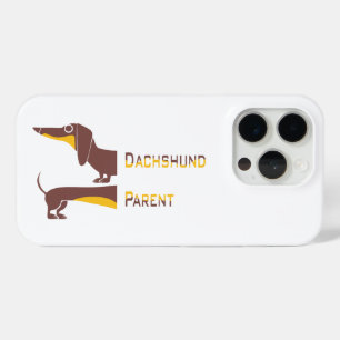 Coque iPhone 15 Pro Drôle mignon dachshund pour parent chien long