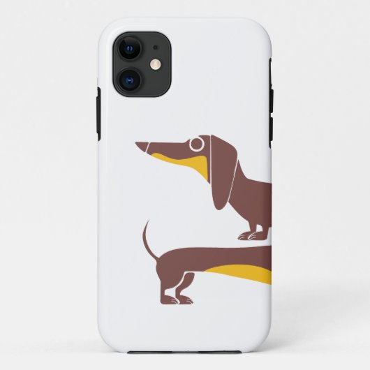 Coques Case-Mate iPhone Drôle mignon dachshund pour parent chien long (Dos)