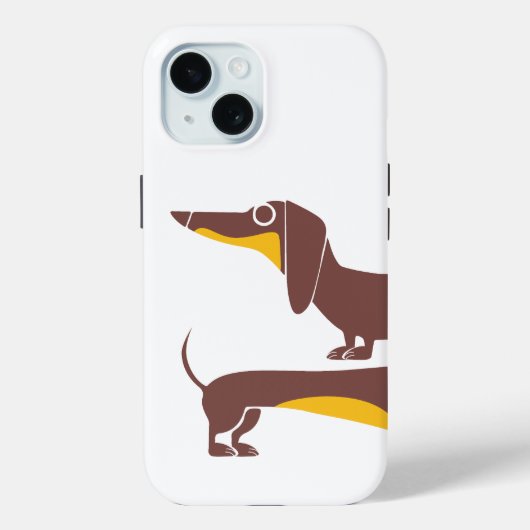 Coques Case-Mate iPhone Drôle mignon dachshund pour parent chien long (Verso)